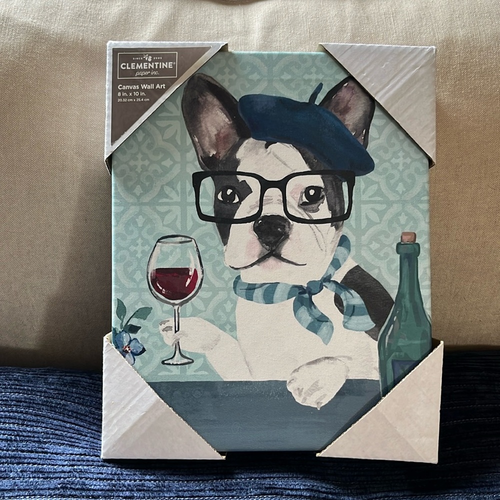 French Bulldog canvas